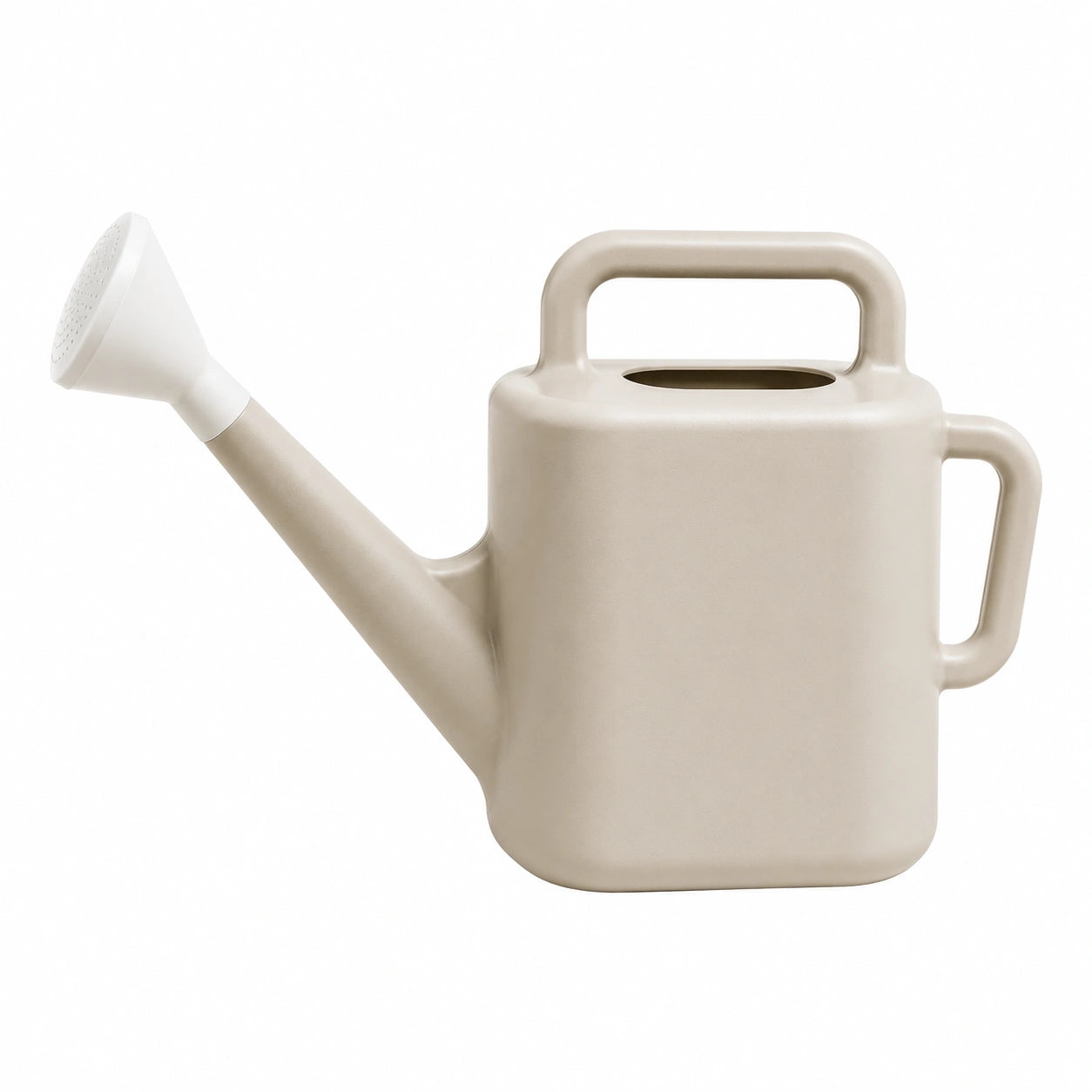 Arrosoir moderne 2L beige avec pomme d'arrosage
