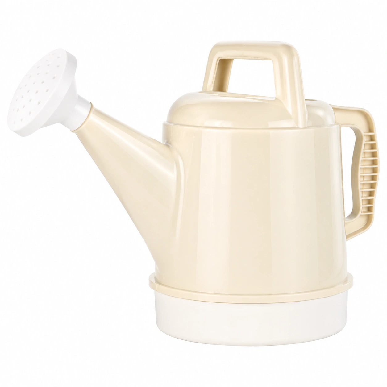 Arrosoir beige 5L avec poignée ergonomique