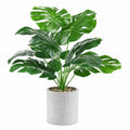 Plante artificielle Monstera 90 cm verte avec pot en ciment