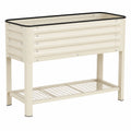 Jardinière Surélevée Métal Beige Intérieur Extérieur
