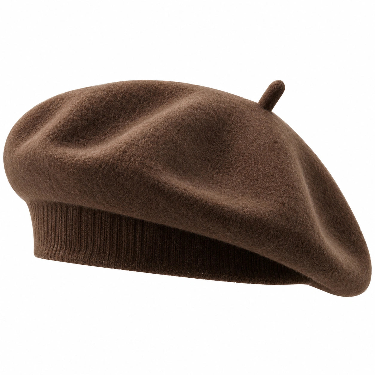 Béret Classique Marron Unisexe