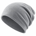 Bonnet en tricot gris unisexe pour adultes