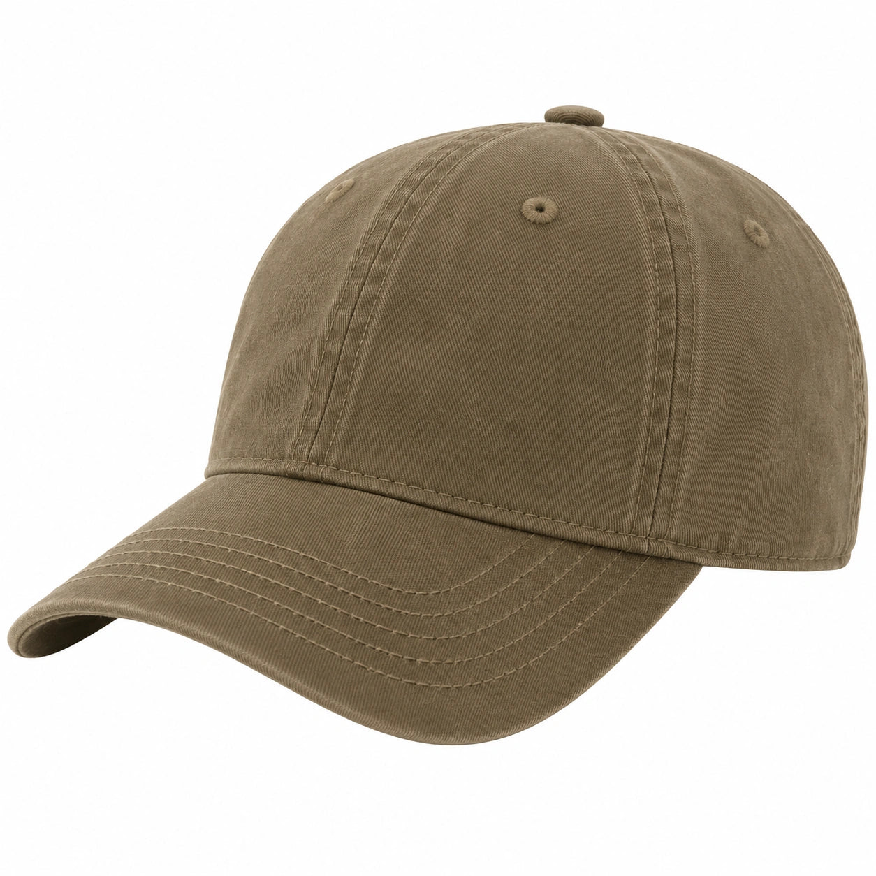 Casquette de baseball ajustable unisexe kaki