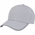 Casquette respirante unisexe gris clair ajustable